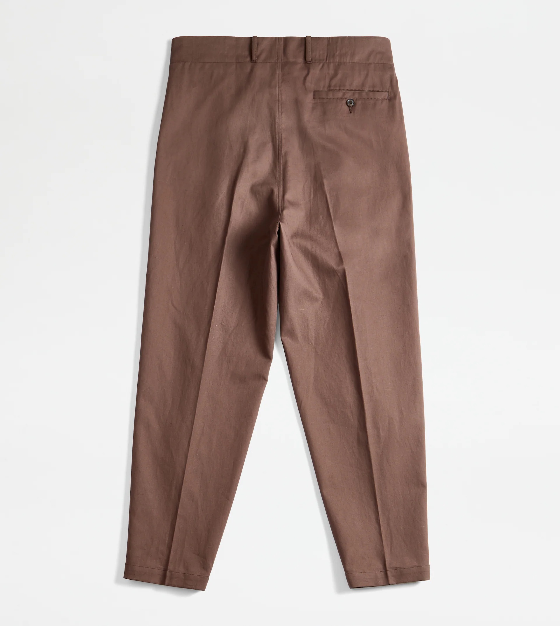 TROUSERS WITH DARTS - BROWN - 8