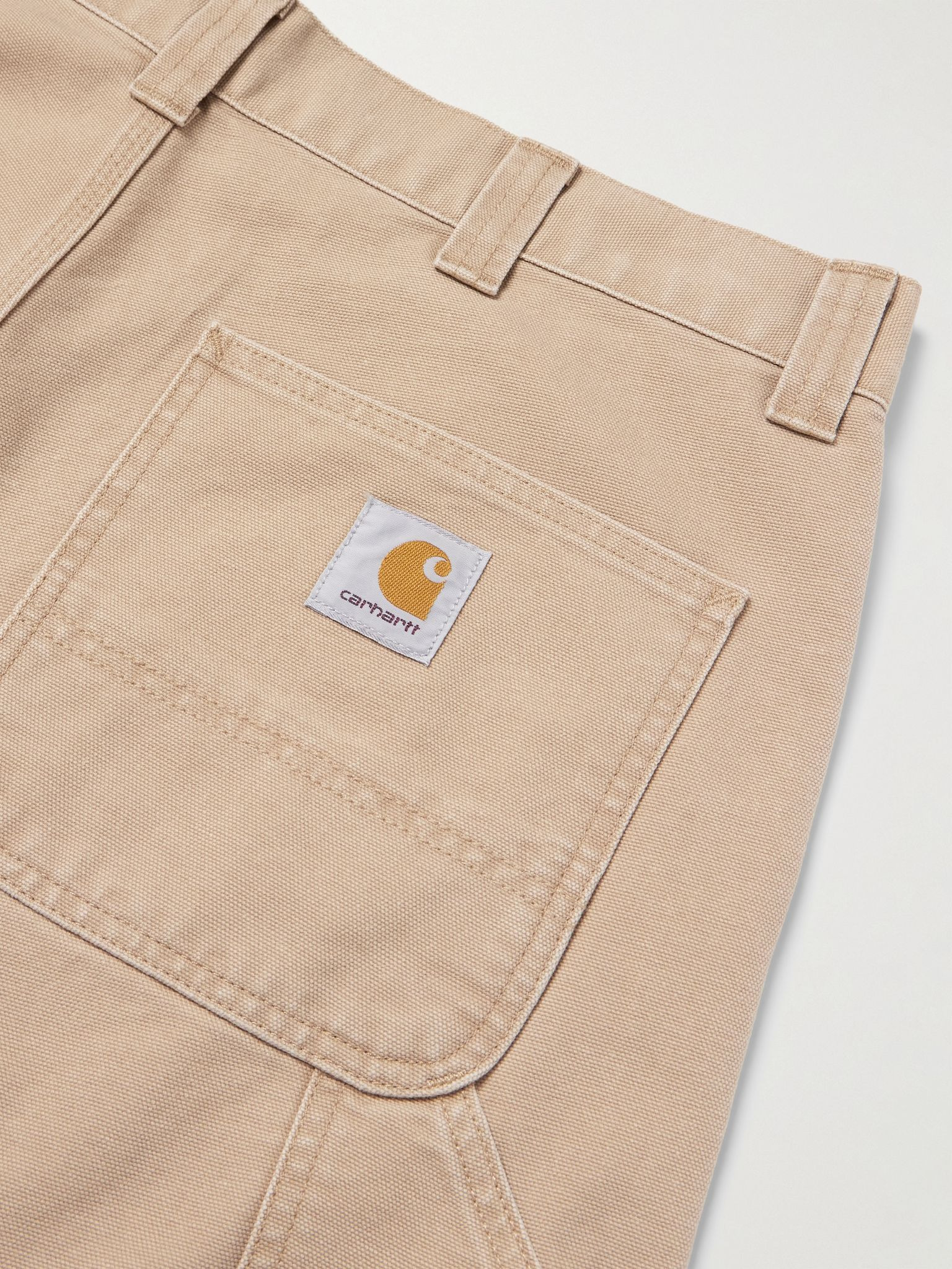 OG Single Knee Printed Straight-Leg Organic Cotton-Canvas Trousers Neutral - 6