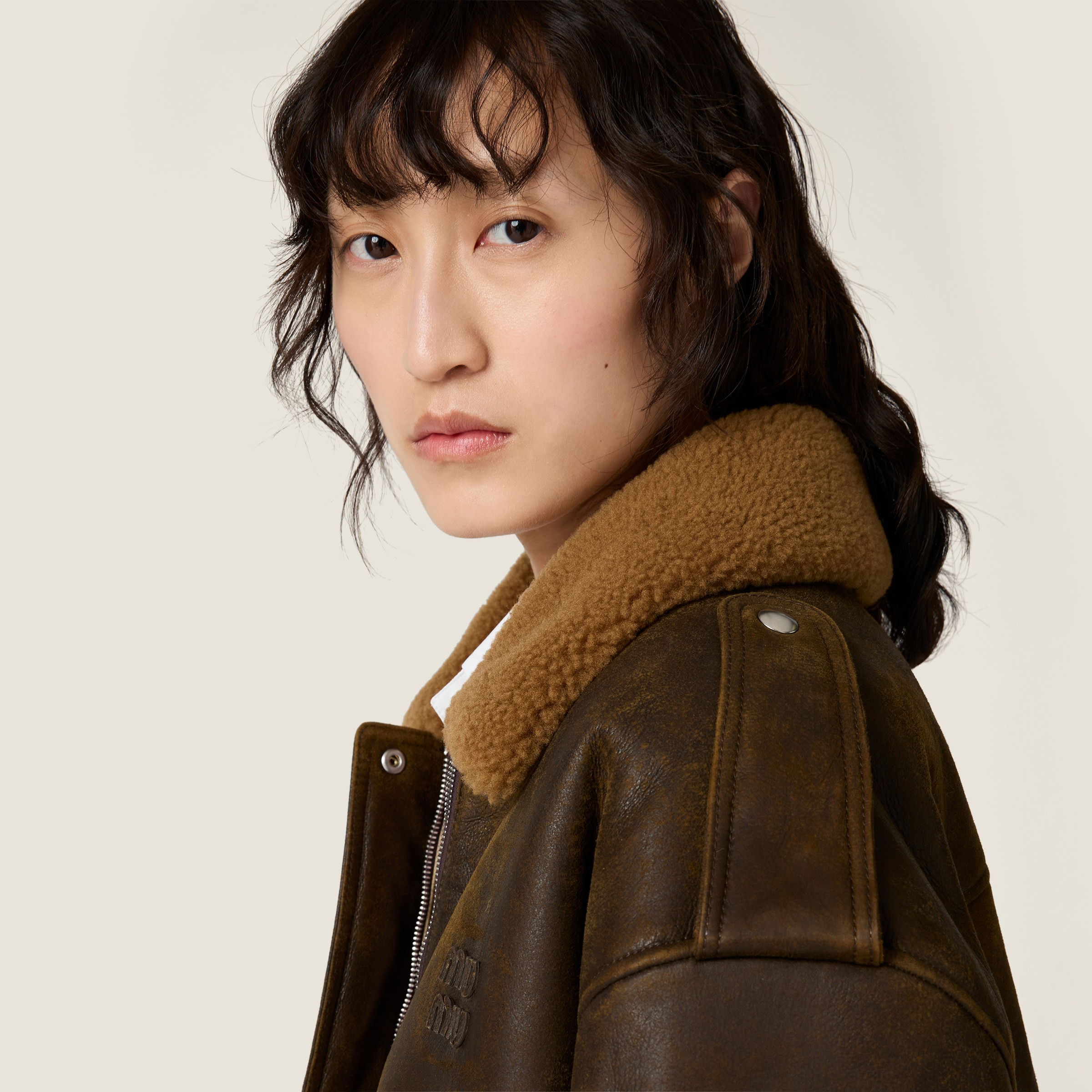 Shearling blouson jacket - 4