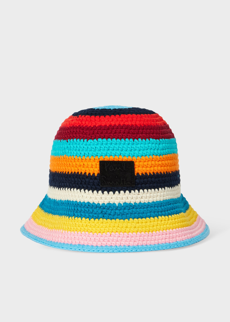 'Signature Stripe' Crochet Bucket Hat 1