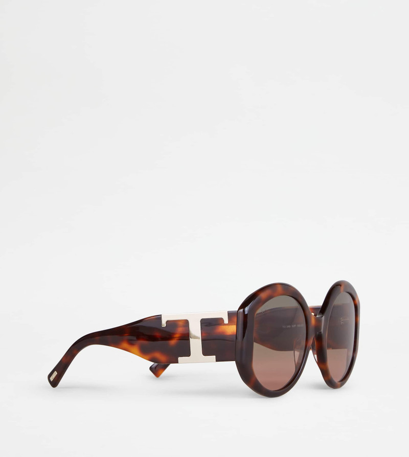 ROUND SUNGLASSES - BROWN 3
