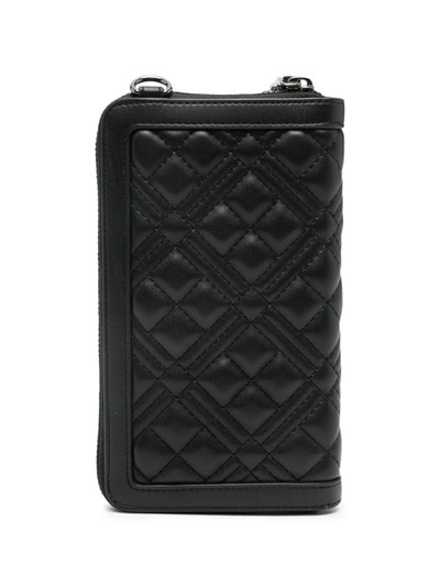 Moschino quilted phone bag outlook