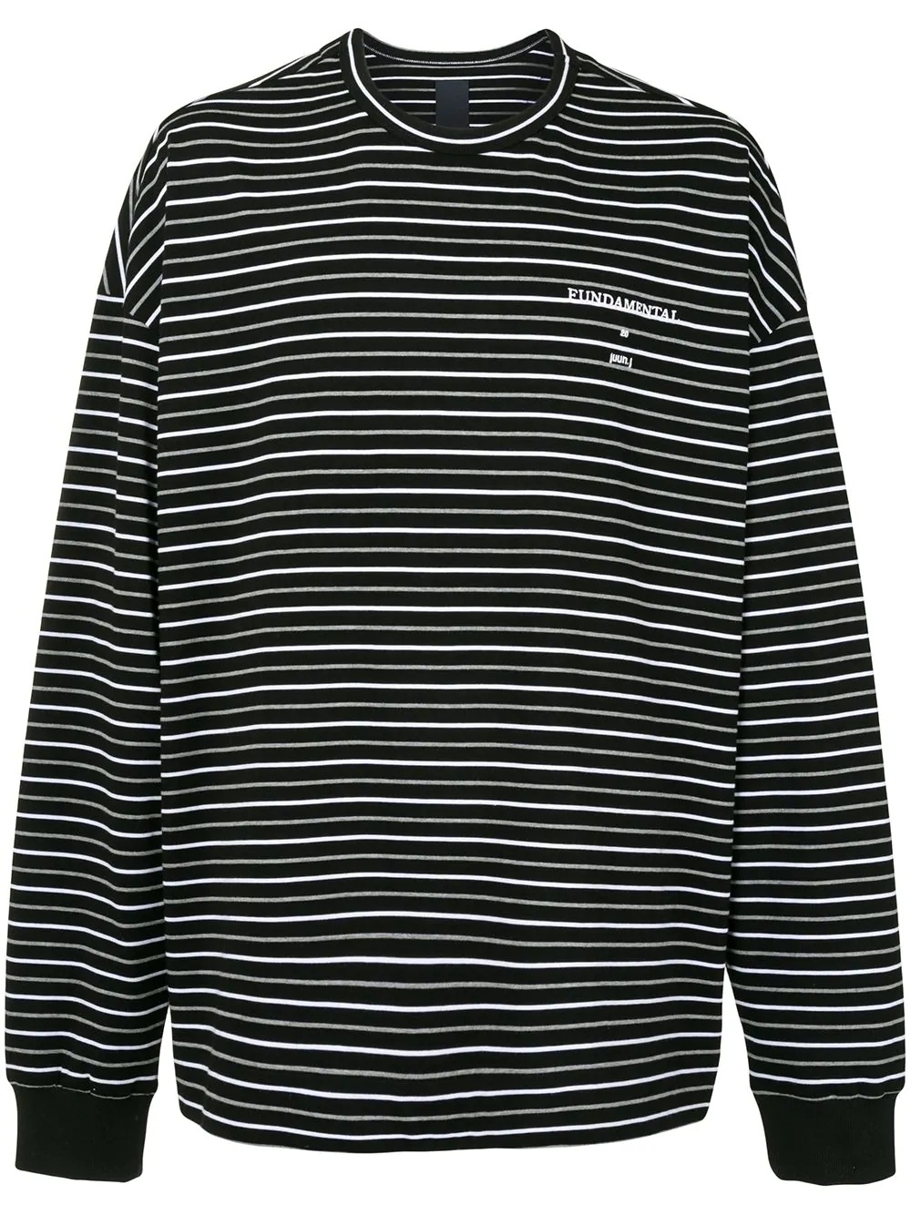 striped long-sleeve top - 1