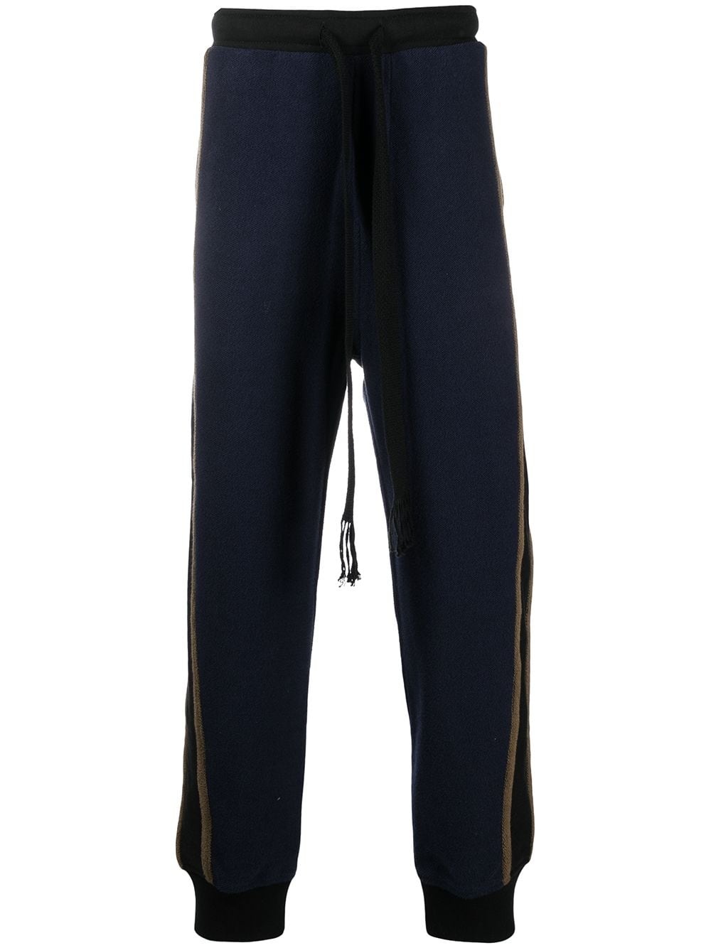 side stripe detail track pants - 1