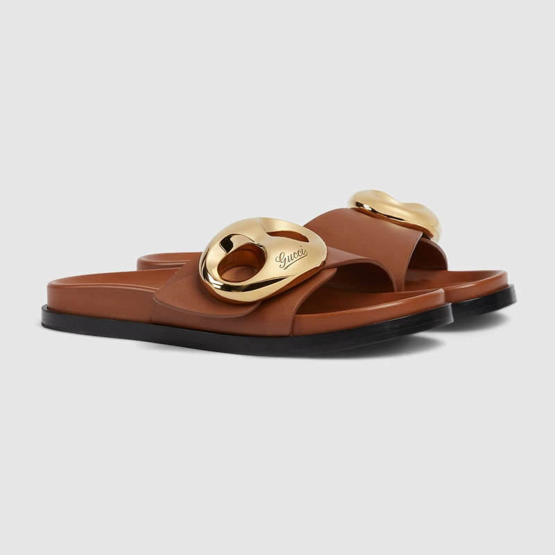 Women's Gucci Marina chain slide sandal 2