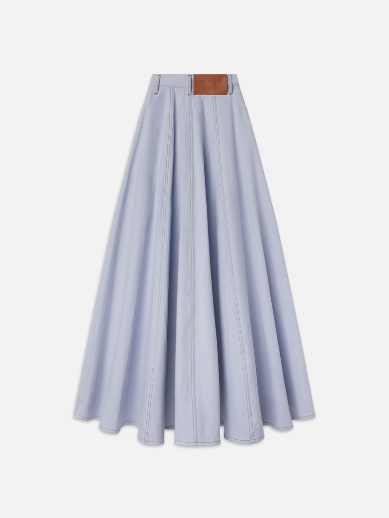 The Denim Ball Skirt in Celeste 4