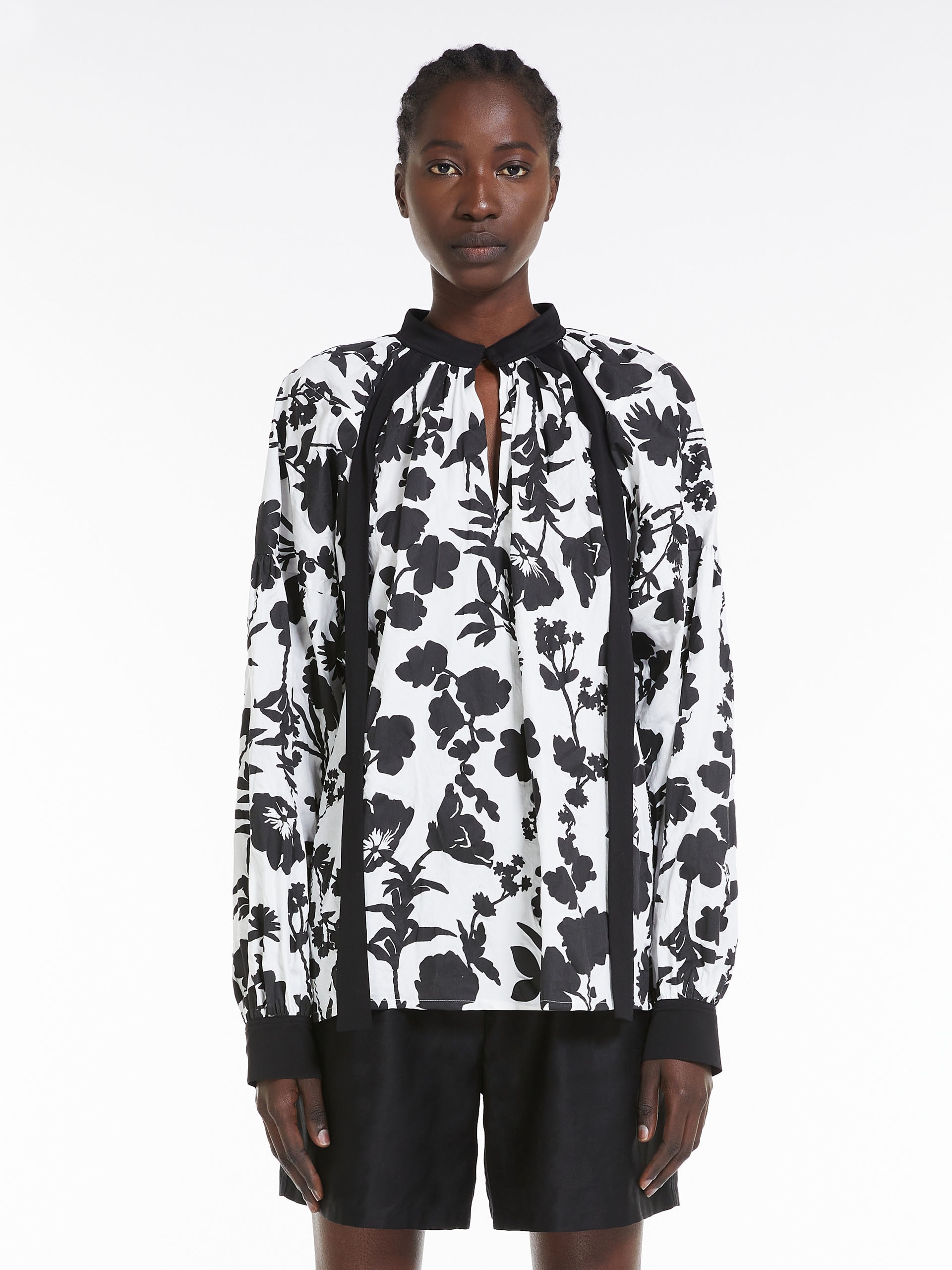 GAETANA Floral satin shirt - 3