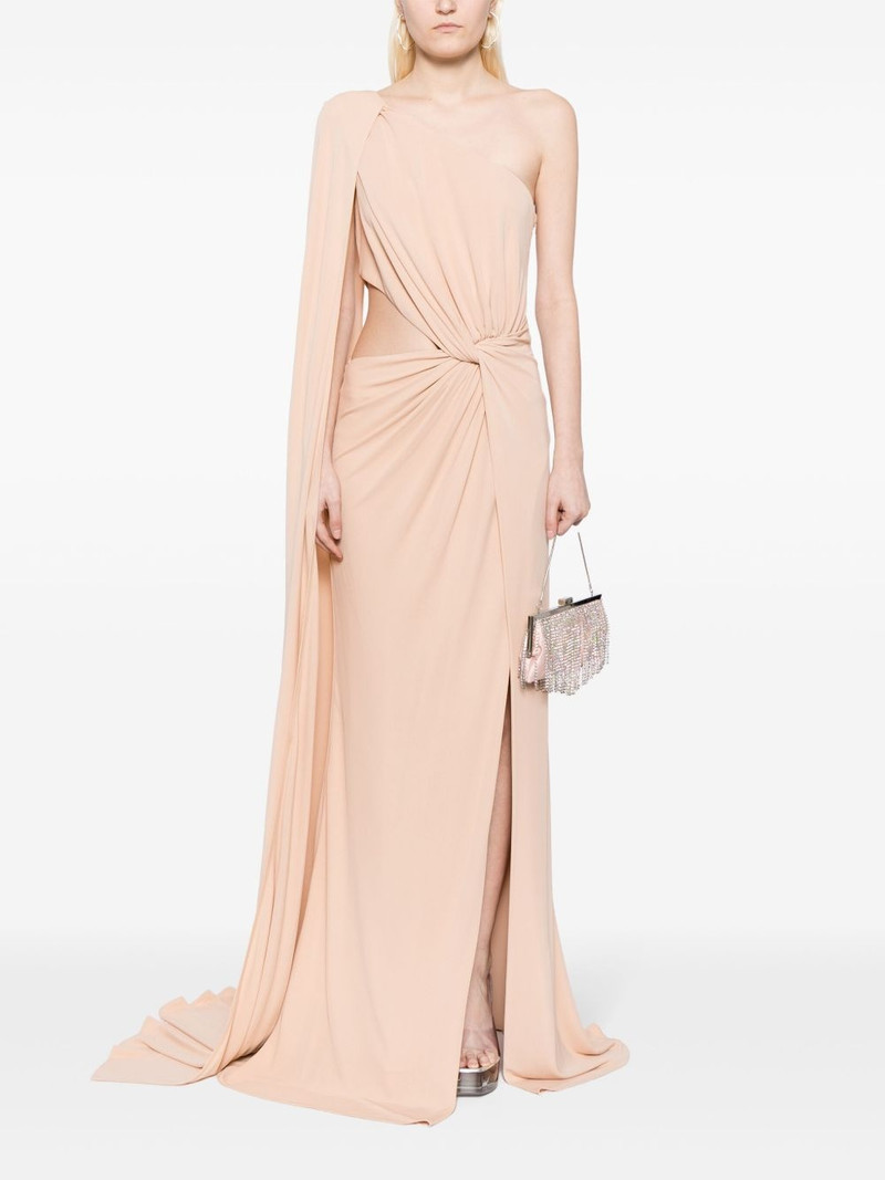 ELIE SAAB one-shoulder jersey gown outlook