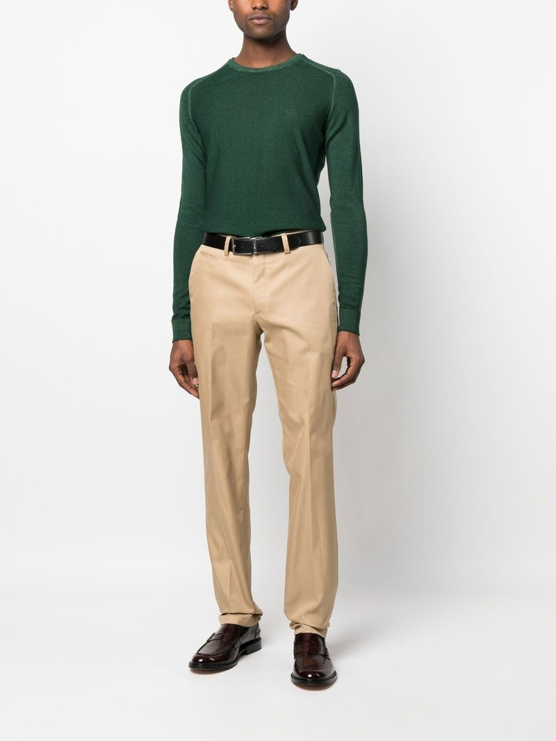 Etro embroidered-logo 승무원 목 점퍼 outlook
