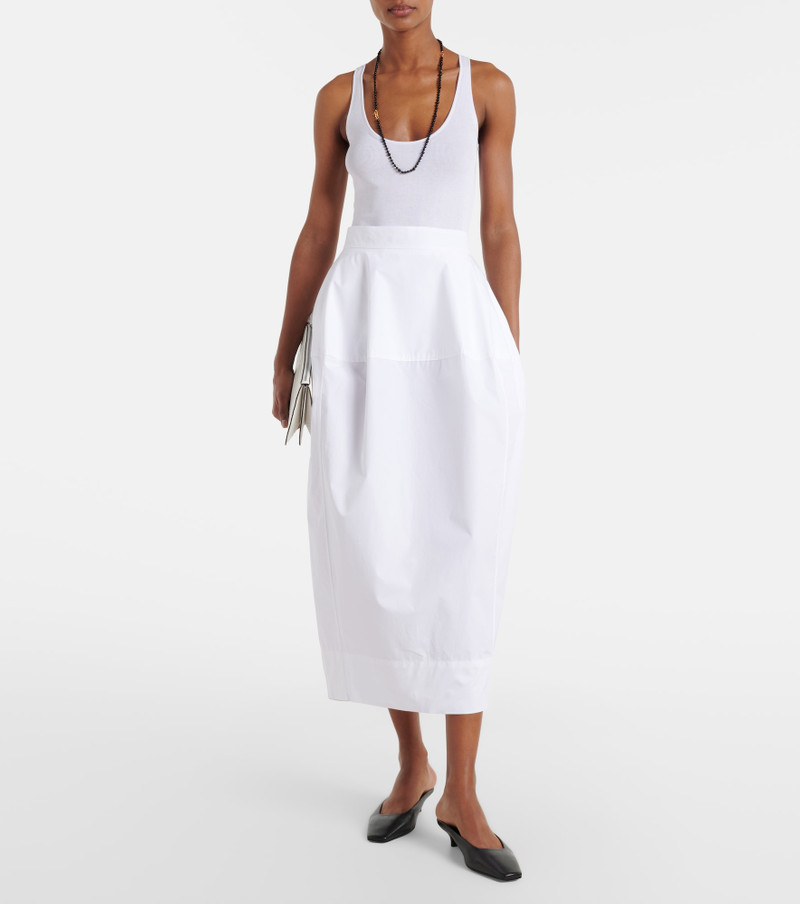 RÓHE Cotton poplin midi skirt outlook