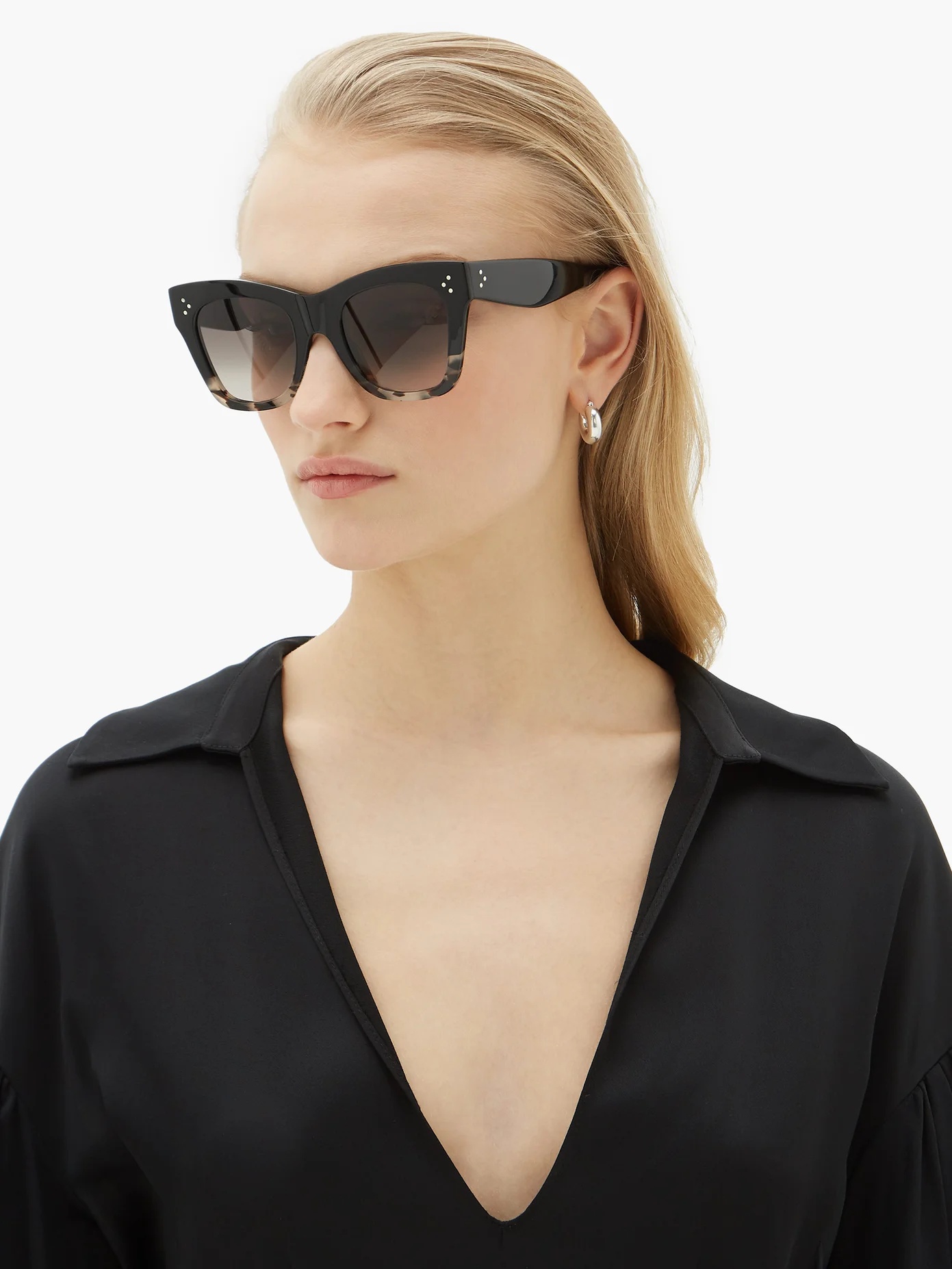 Gradient square acetate sunglasses - 2