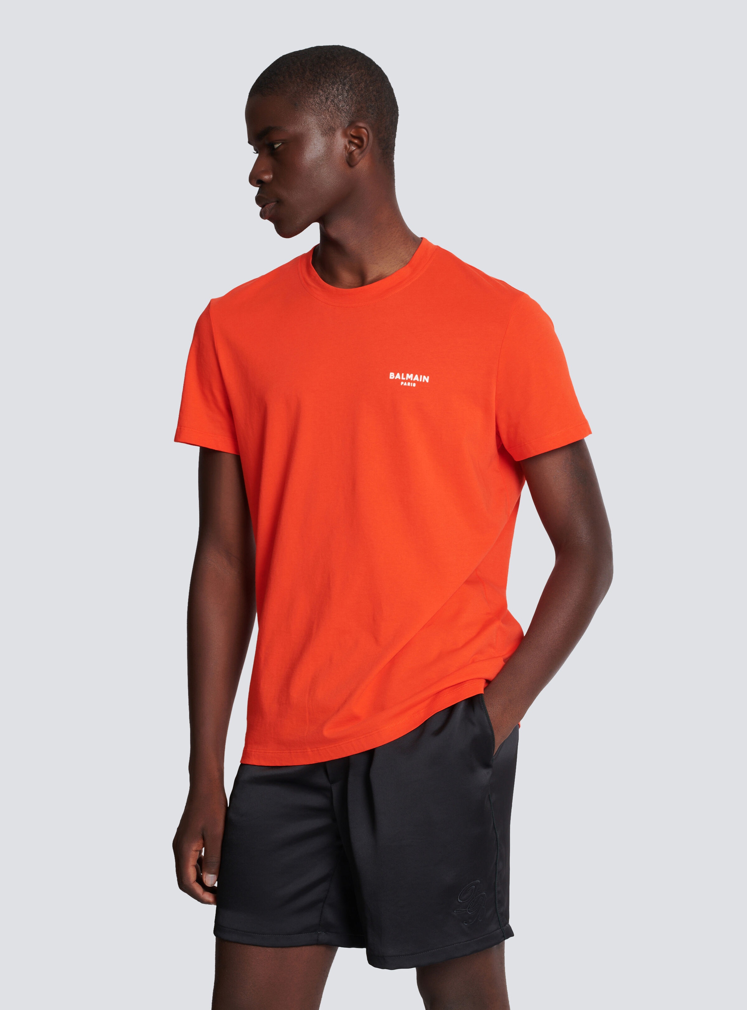 Flocked Balmain T-shirt - 6