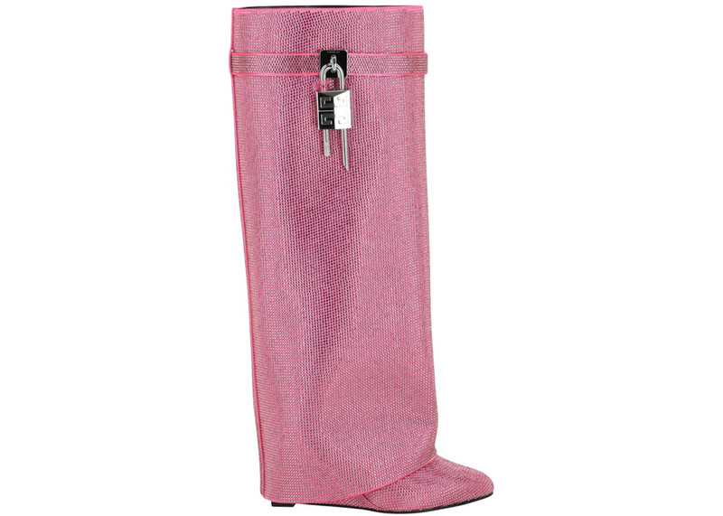 Givenchy Shark Lock Pant Boots Wide Neon Pink (Women's) 1