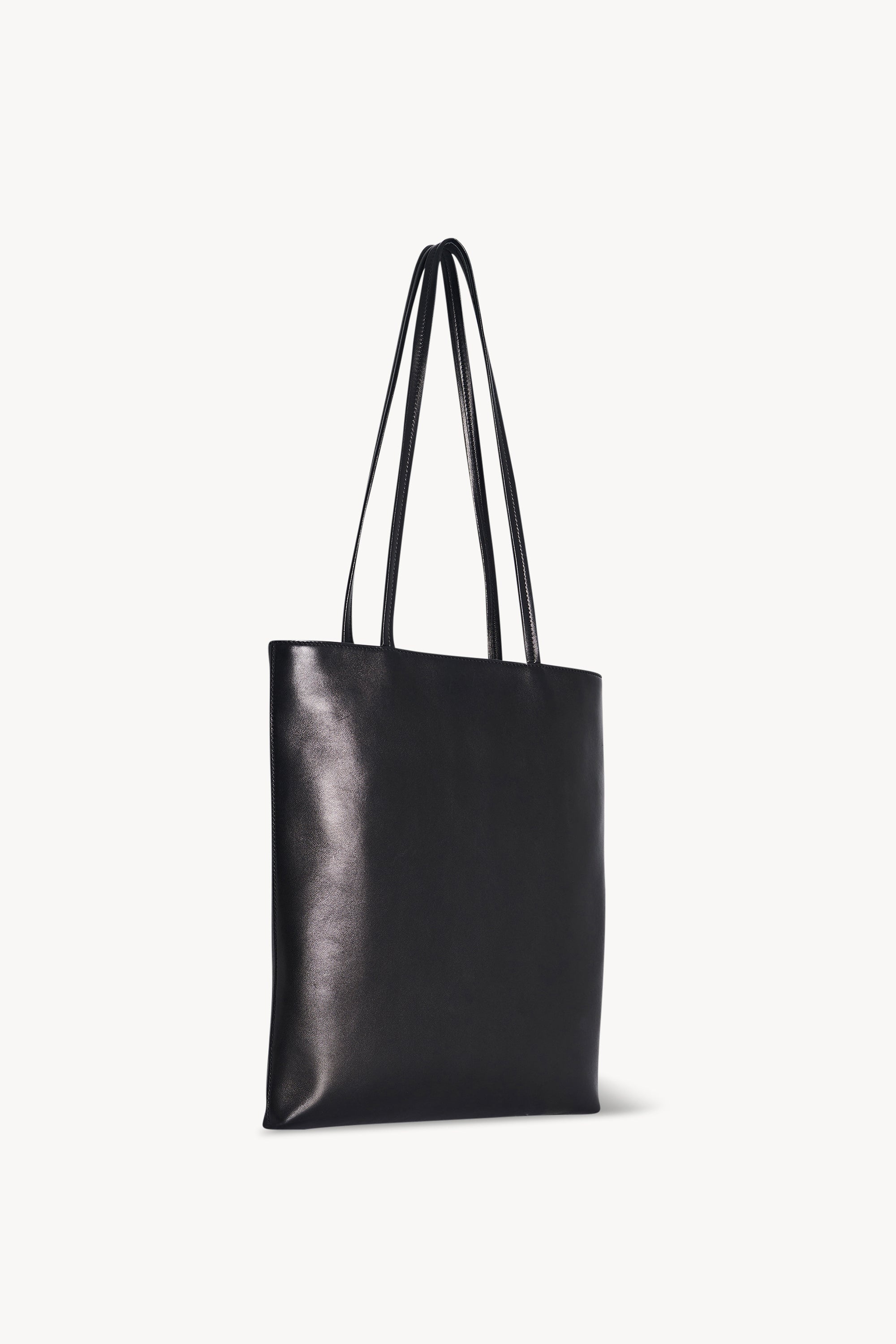 Flat Tote in Leather - 2