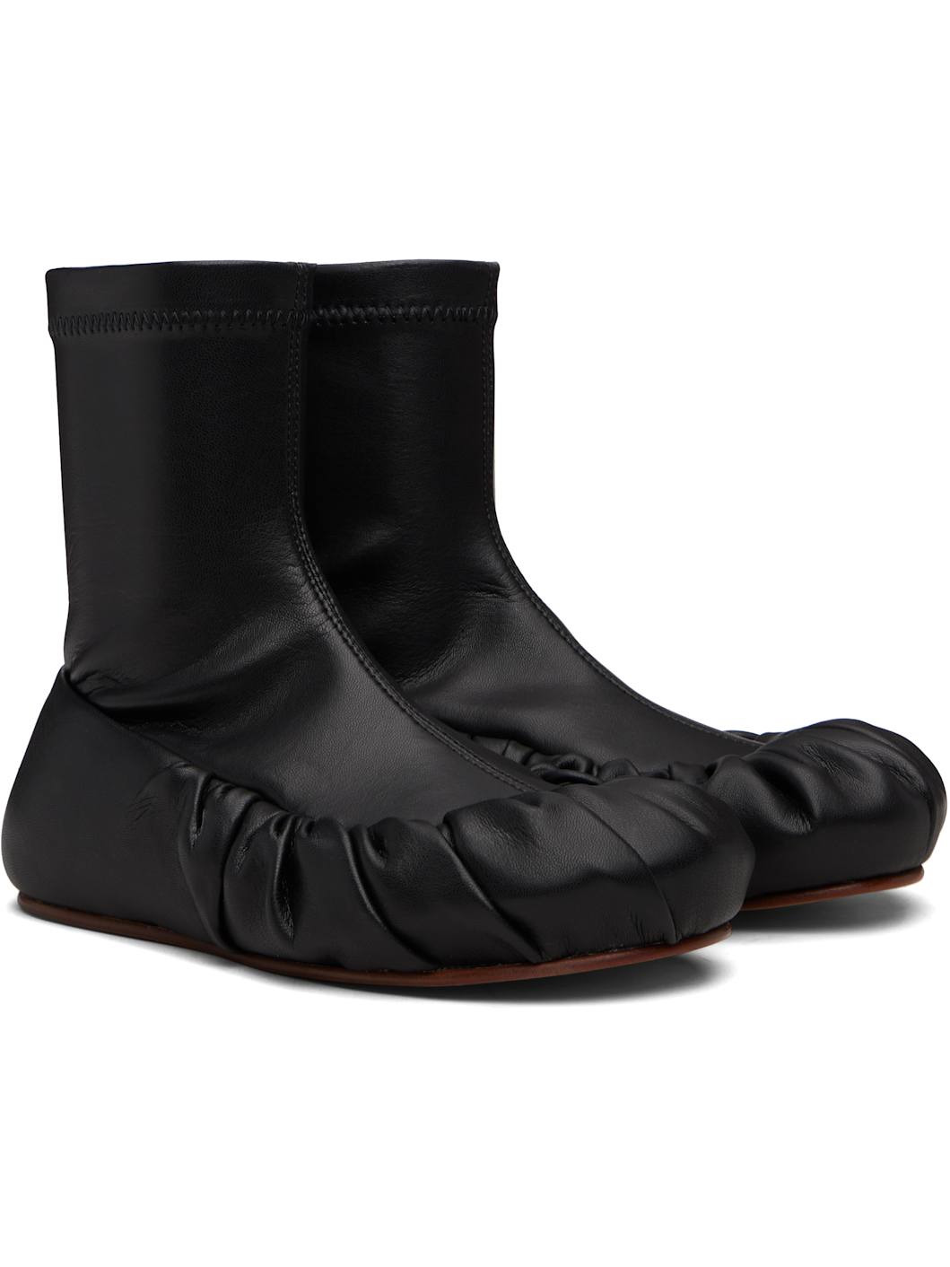 Black Ballerina Mid Boots - 4