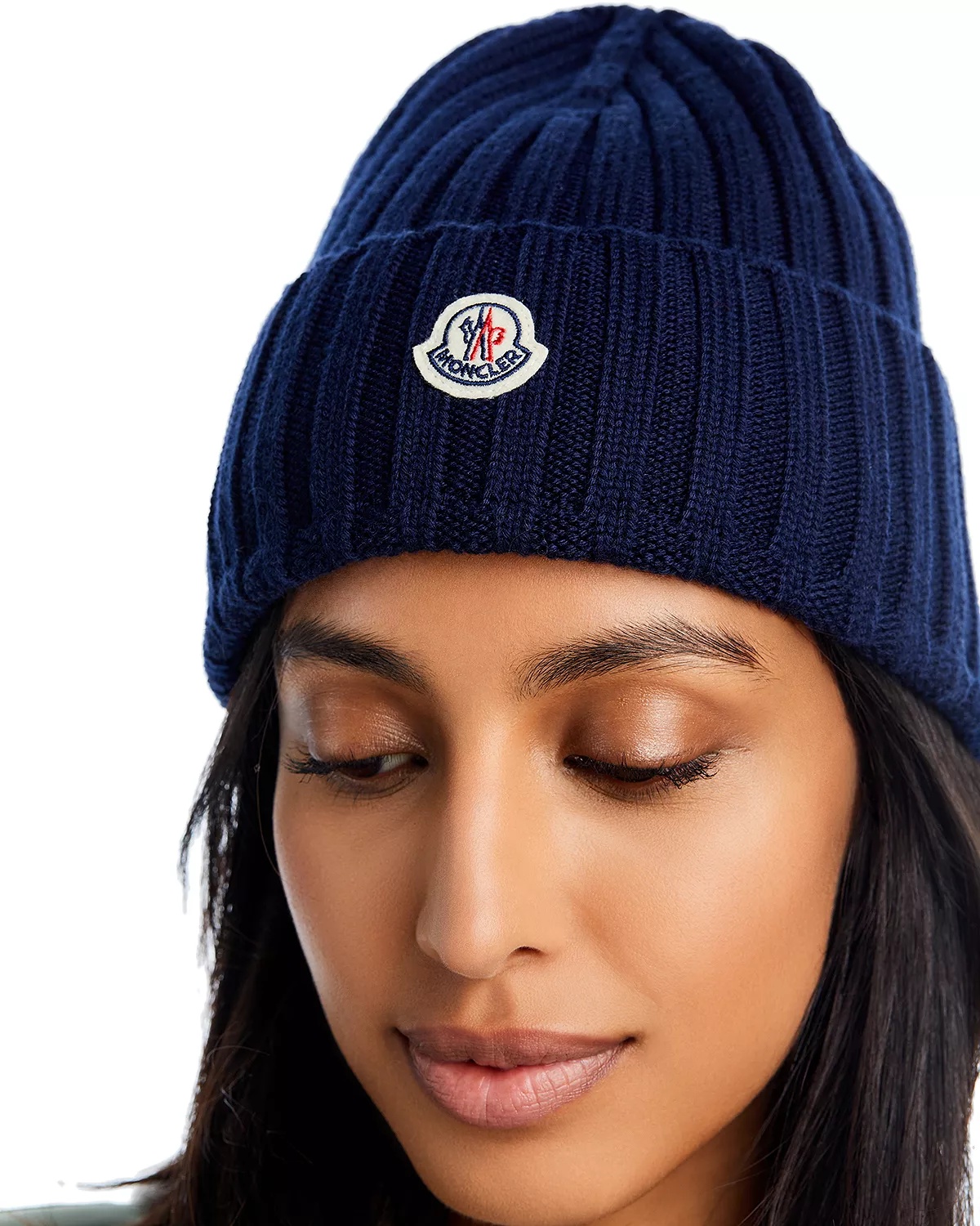 Logo Detail Rib Knit Wool Hat - 2