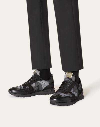 Valentino MESH FABRIC CAMOUFLAGE ROCKRUNNER SNEAKER outlook