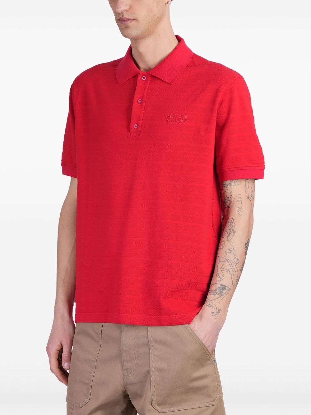 logo polo shirt - 3