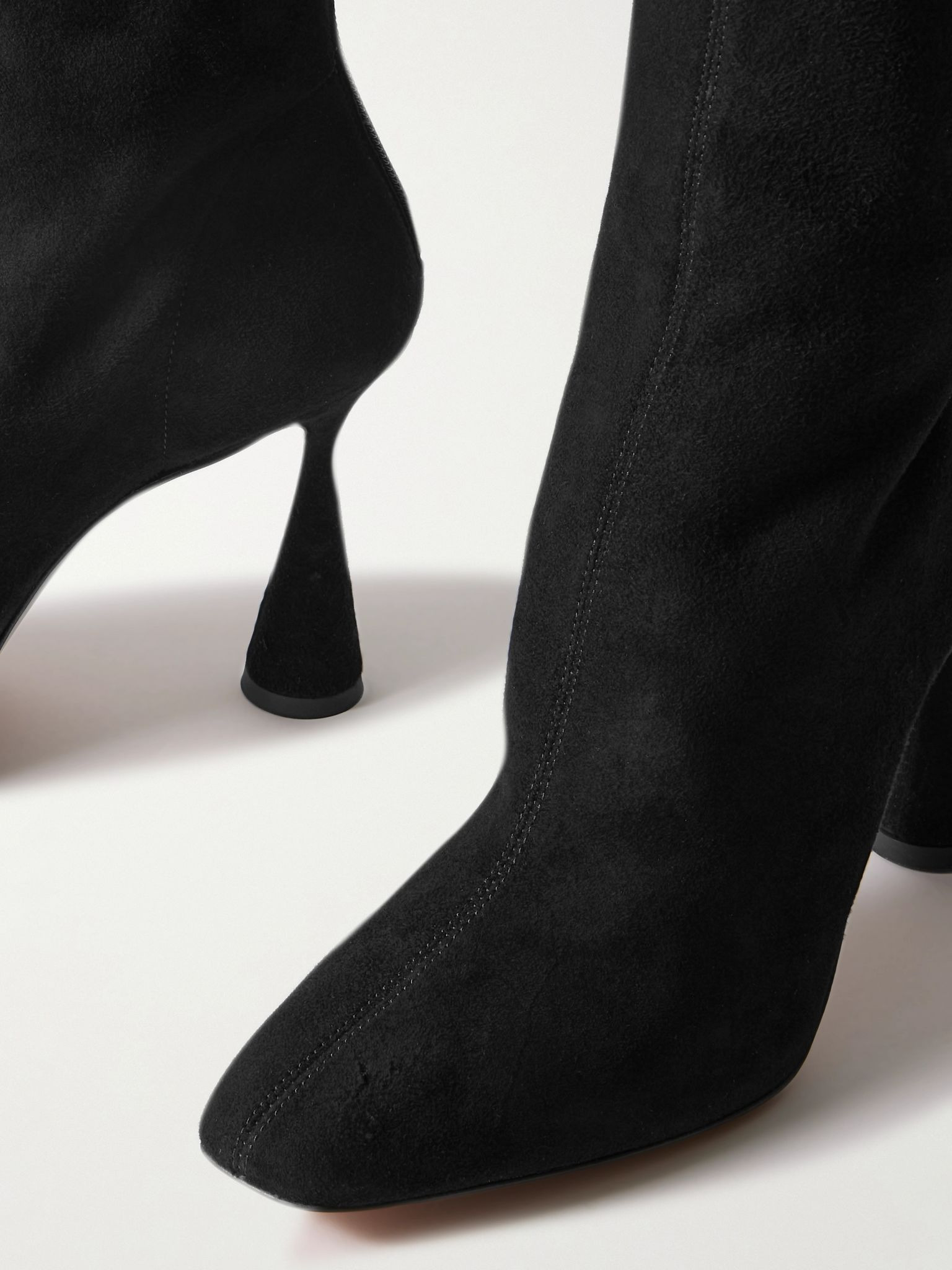Amore 95 suede ankle boots Black - 4