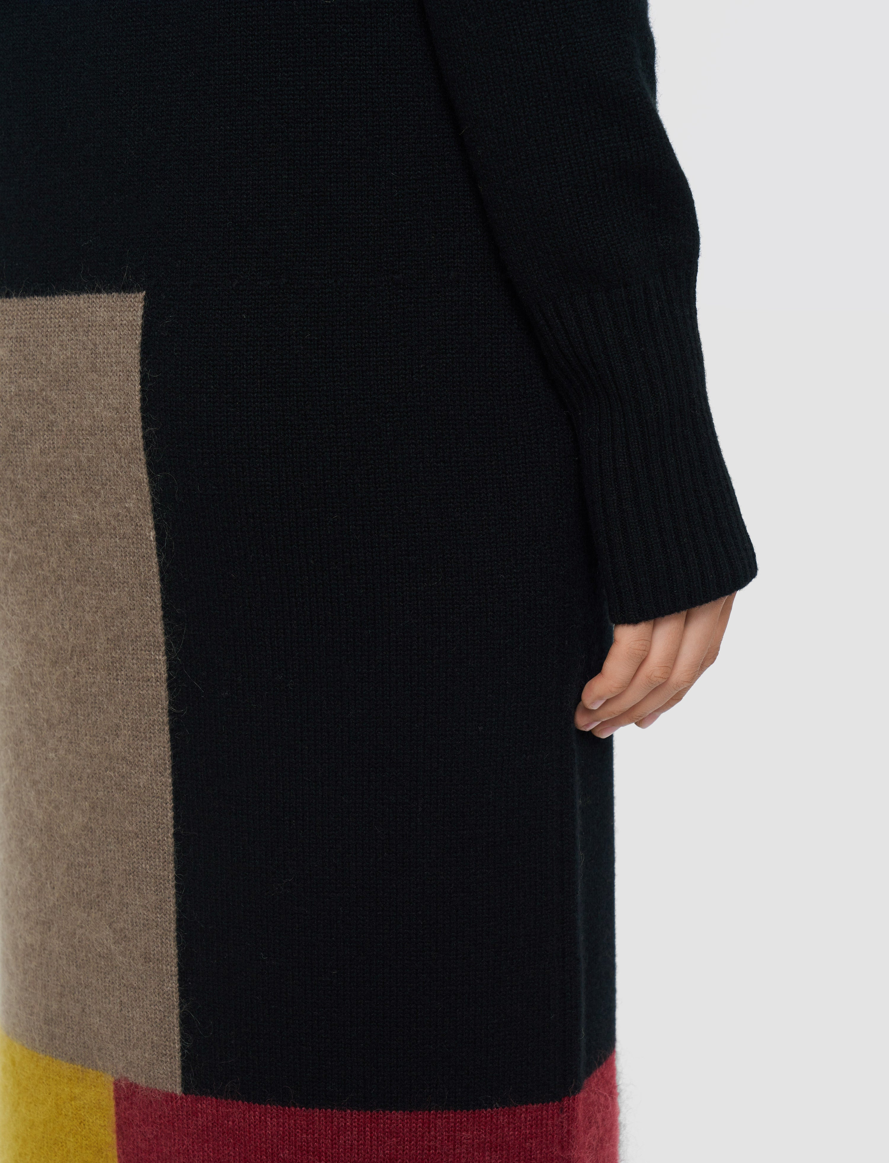 Overlay Wool Dress - 4