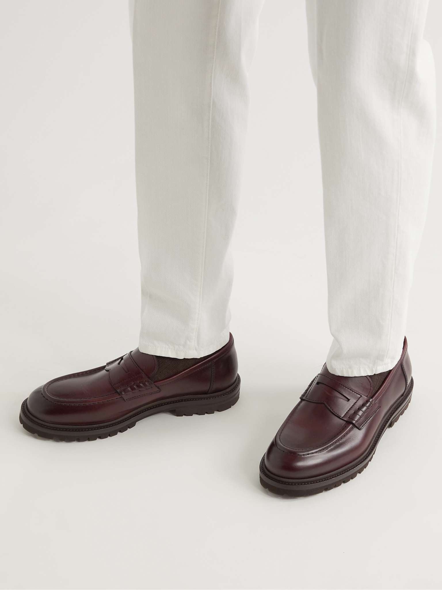 Leather Penny Loafers - 2