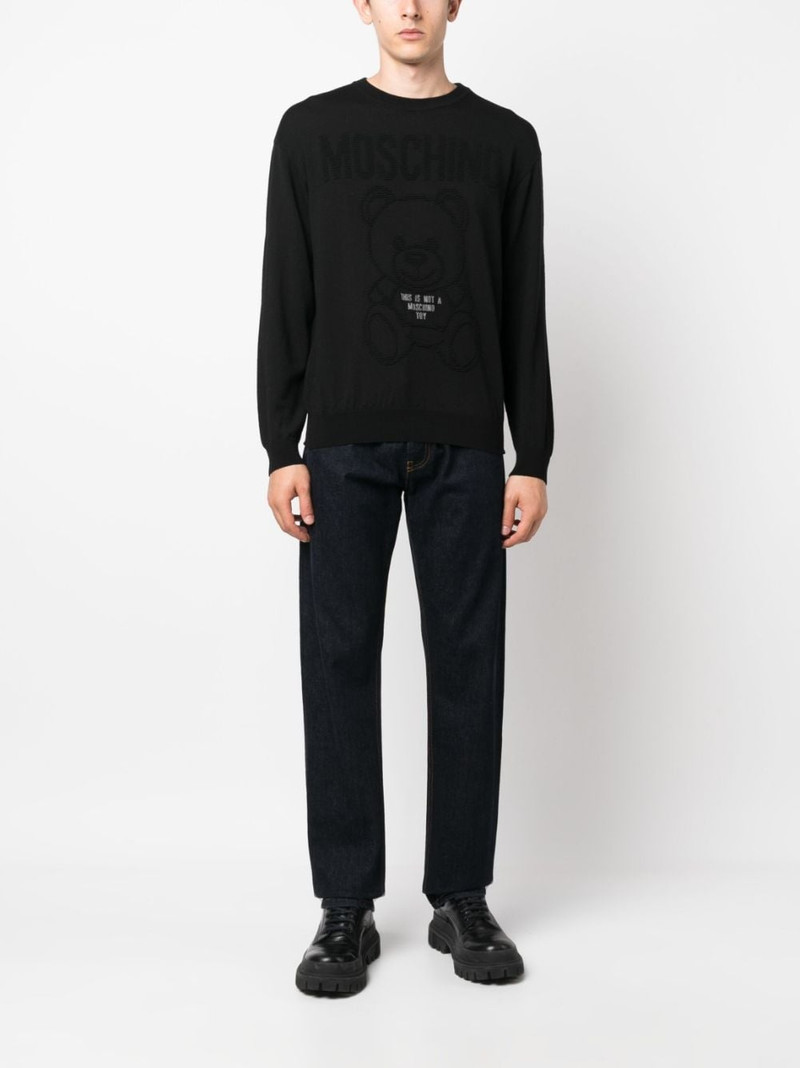 Moschino Teddy Bear virgin-wool sweatshirt outlook