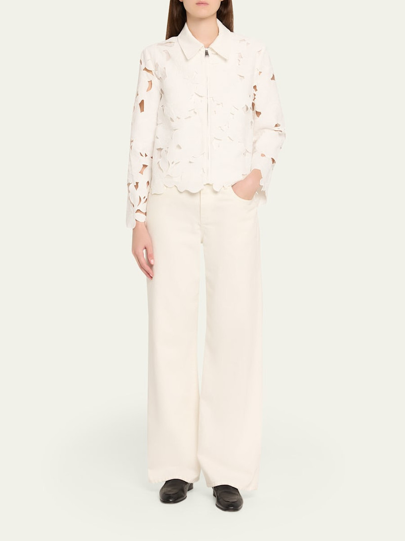 SIMKHAI Quinn Floral Cut-Out Jacket outlook