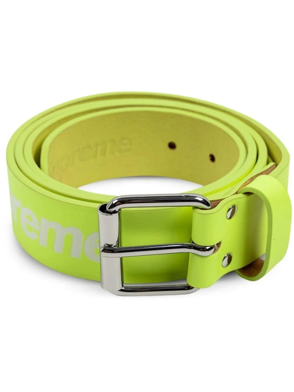 Repeat leather "Flourescent Yellow" belt - 1
