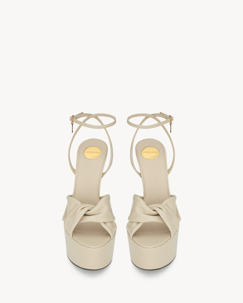 SAINT LAURENT FRANCIANE PLATFORM SANDALS IN SMOOTH LEATHER outlook