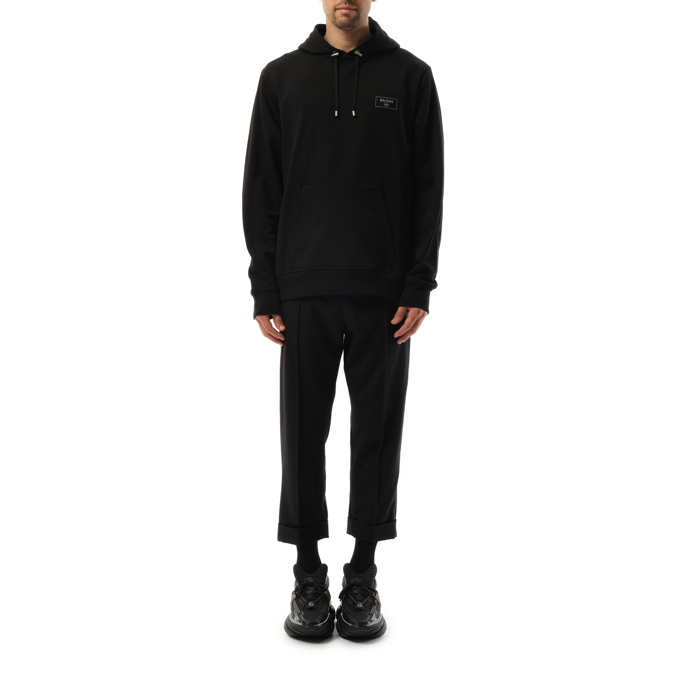 Couture Label Hoodie in Black - 4