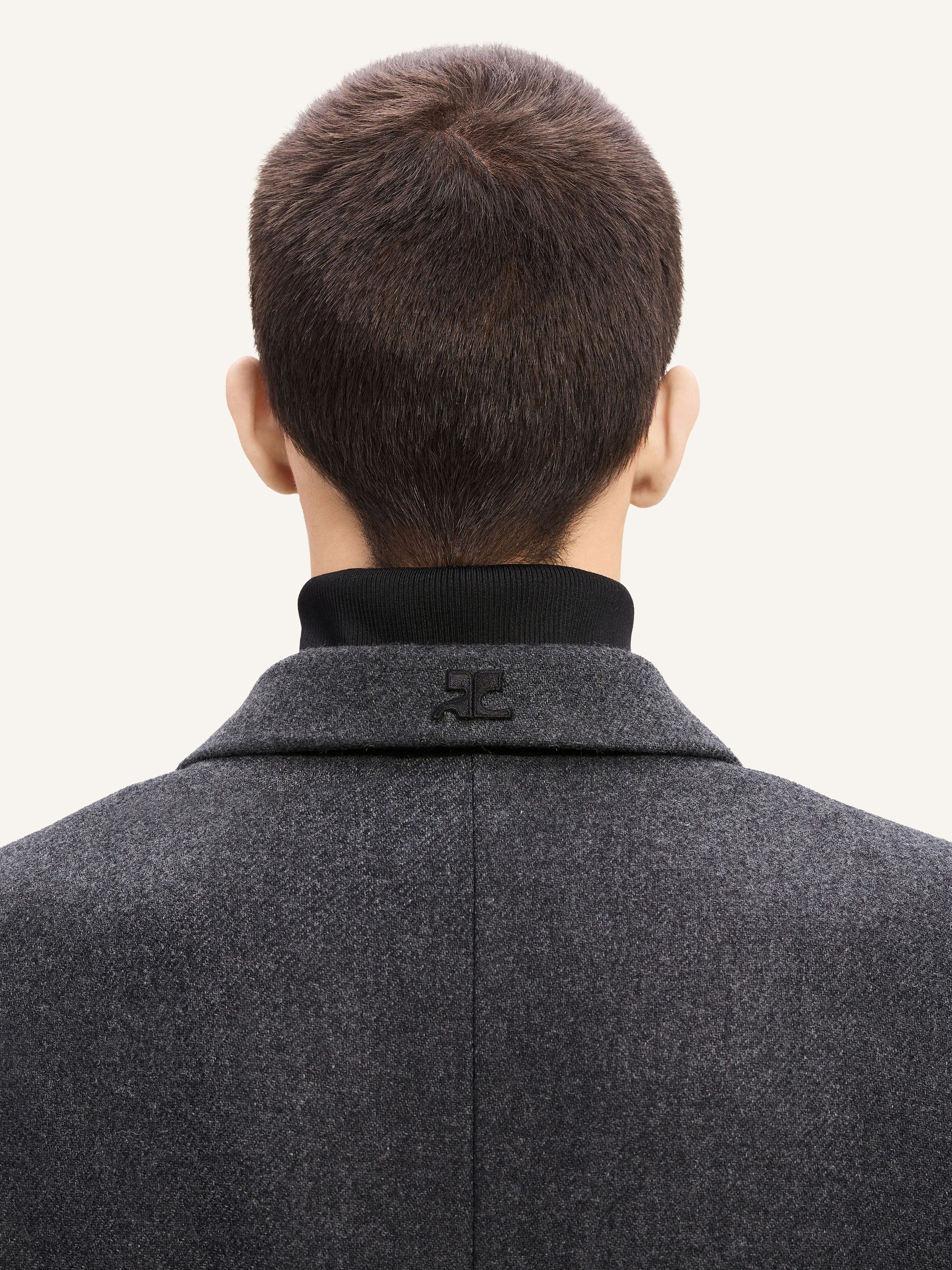 TAILORED WOOL LONG COAT - 6