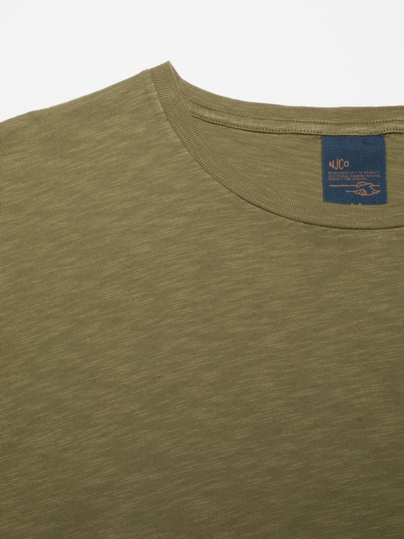 Nudie Jeans Roffe T-Shirt Olive outlook