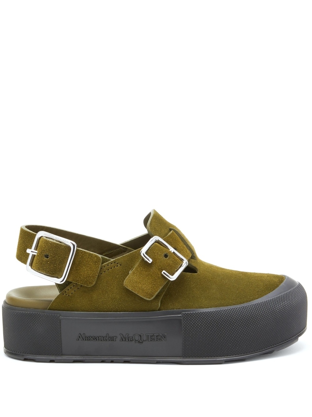 suede 55mm buckled sandals - 1