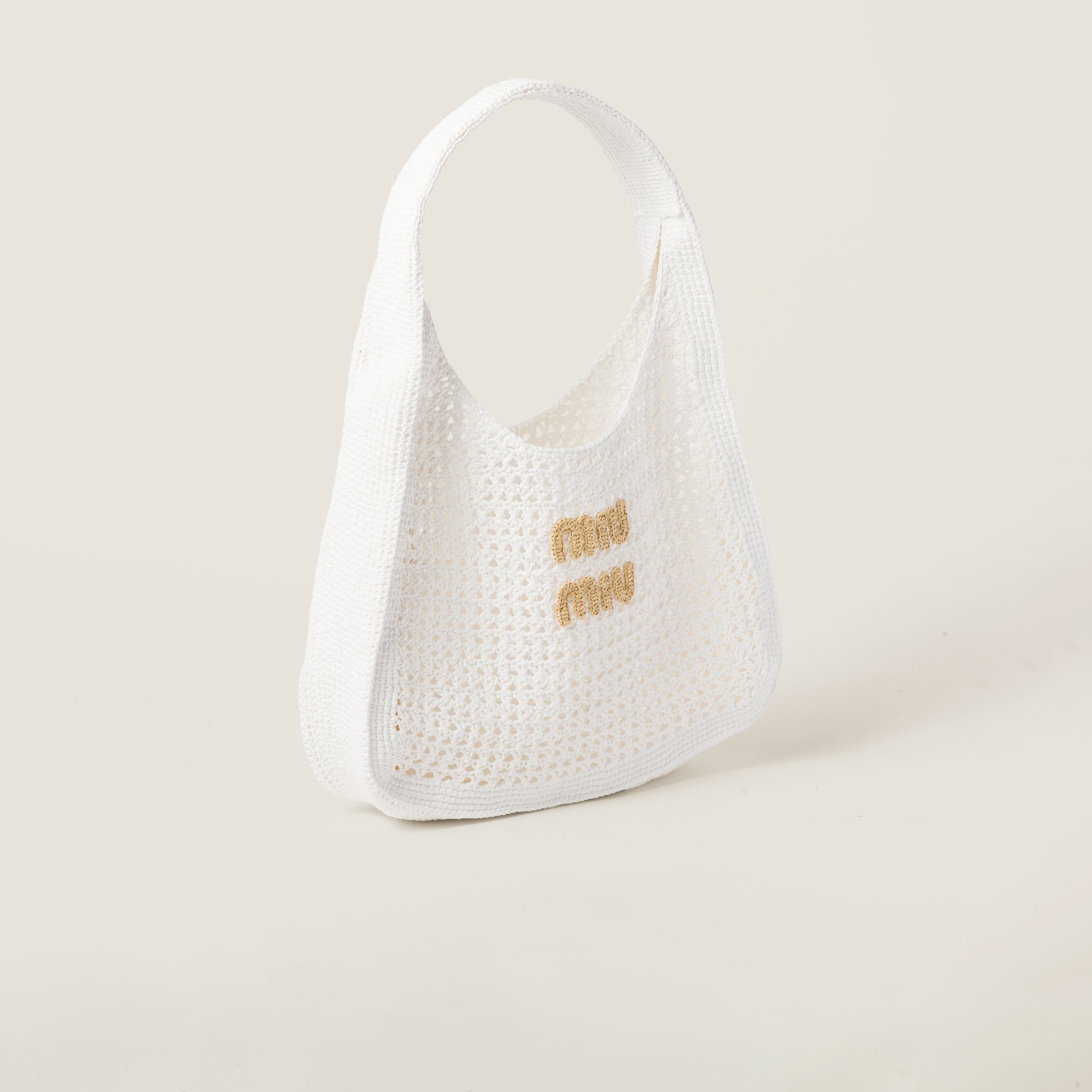 Woven fabric hobo bag - 3