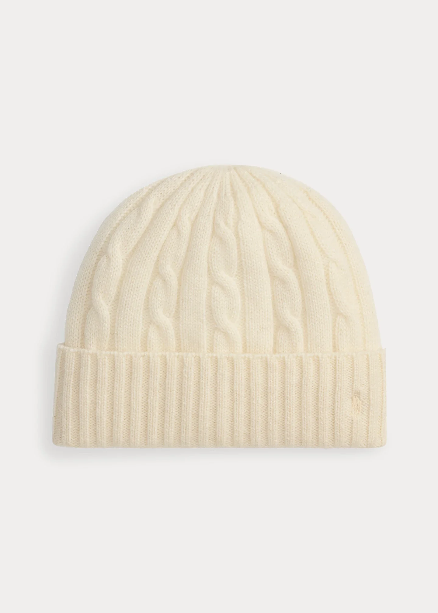 Cable-Knit Cashmere Beanie - 1