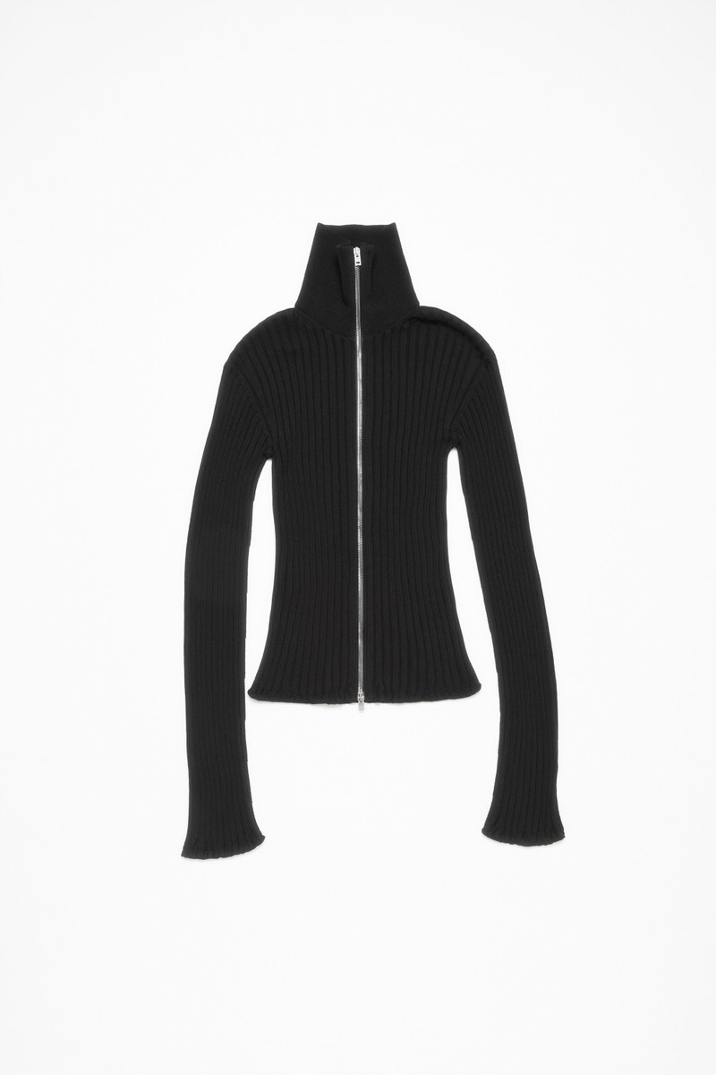 Zip up cardigan - Black 6
