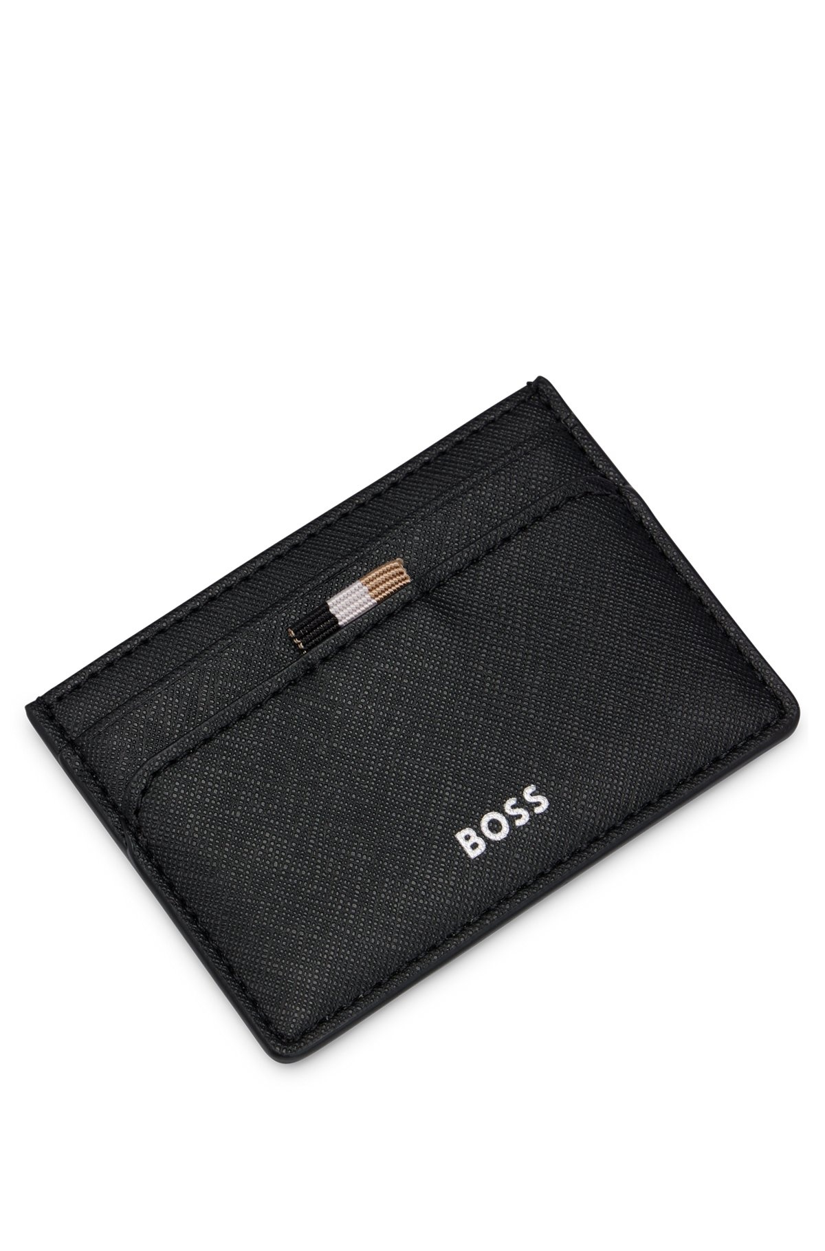CARD HOLDER WITH SIGNATURE STRIPE AND LOGO DETAIL - 3