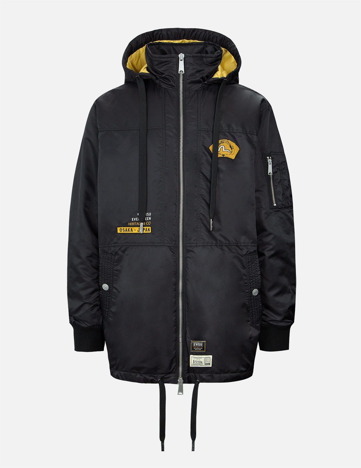 GODHEAD BADGE AND MOTTO EMBROIDERY PARKA - 1