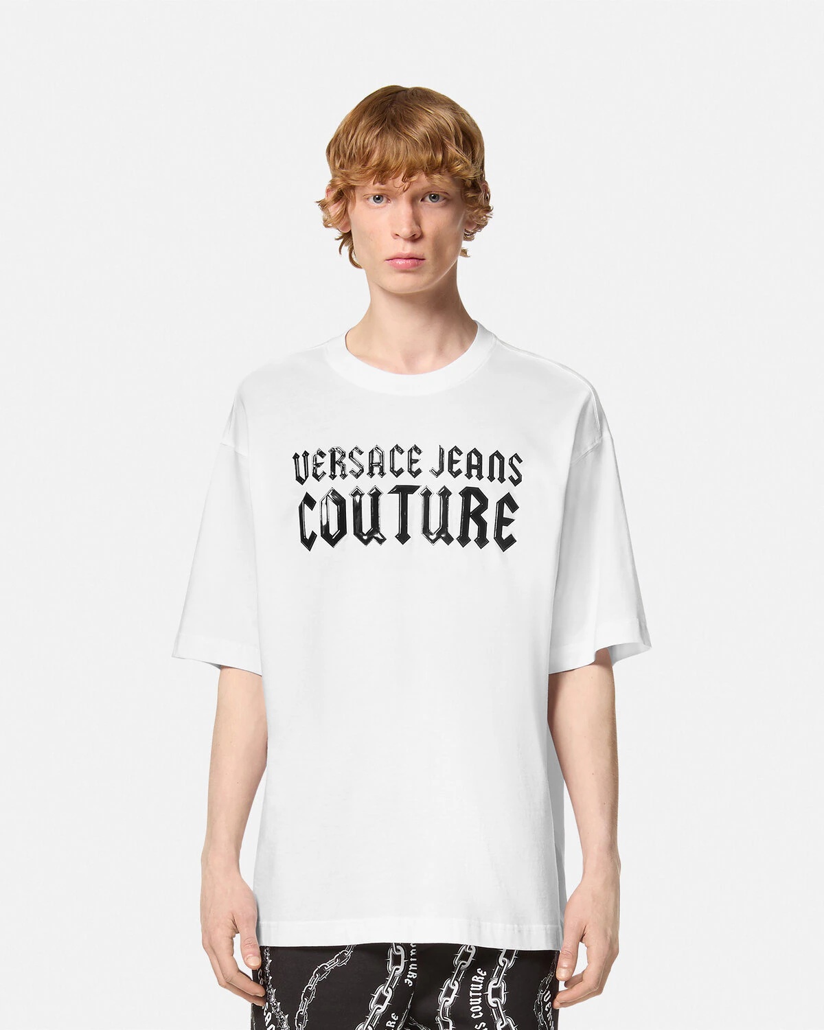 VERSACE JEANS COUTURE Gothic Logo Relaxed-Fit T-Shirt