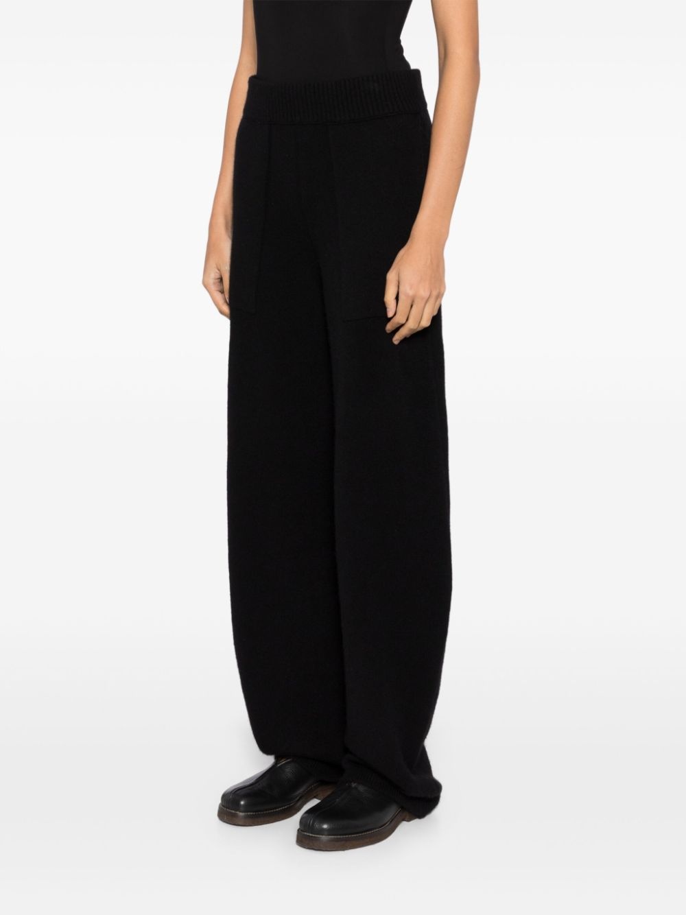 knitted tapered trousers - 3