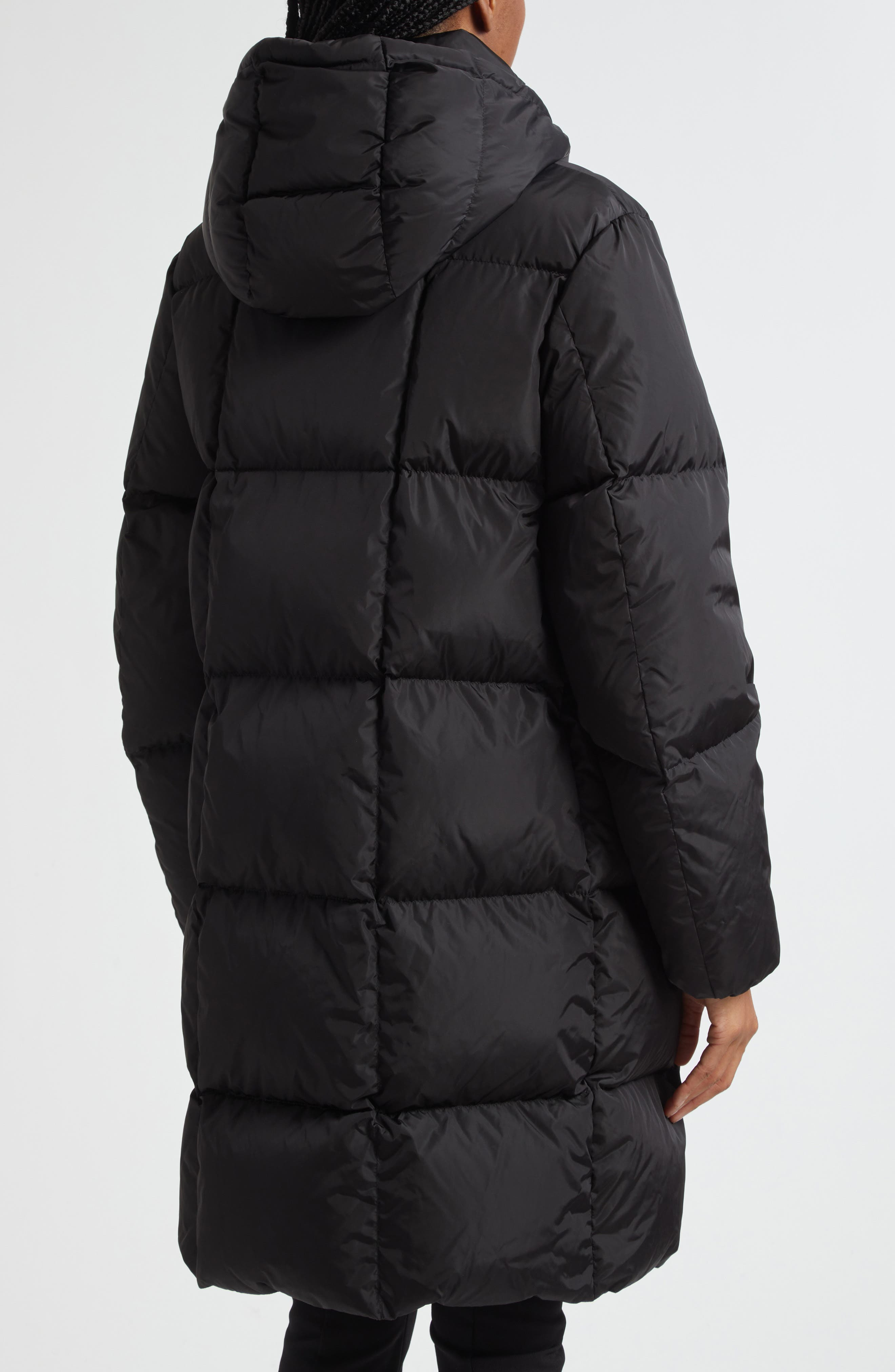 Moncler Litte Water Resistant Down Long Coat in Black at Nordstrom - 3