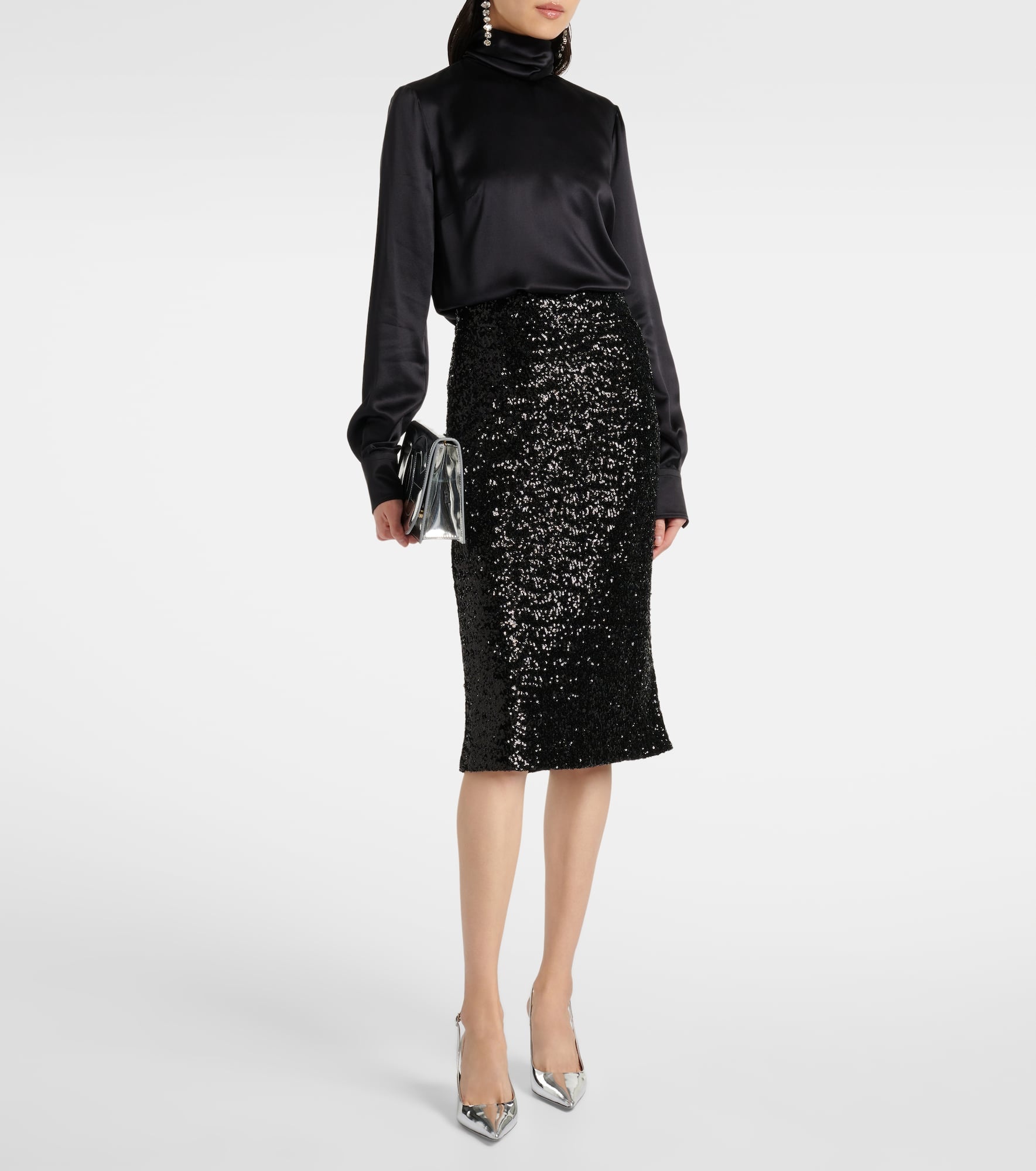 Sequined midi skirt - 2