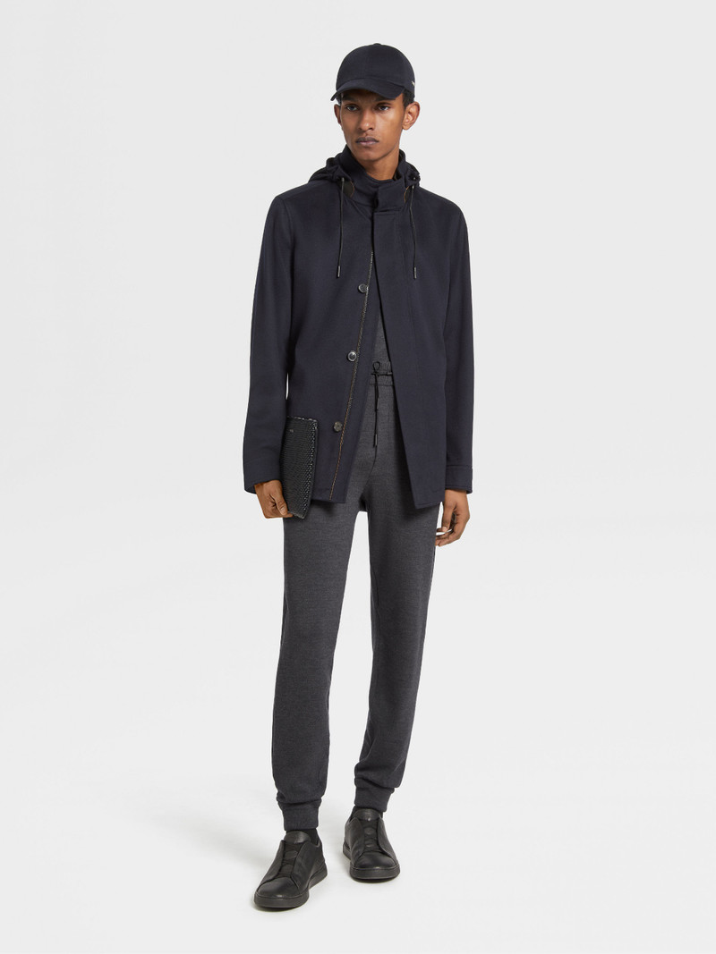 GREY MÉLANGE 12MILMIL12 WOOL POLO SHIRT 5