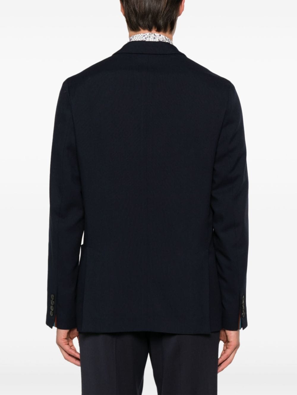 patch-pocket wool blazer - 4