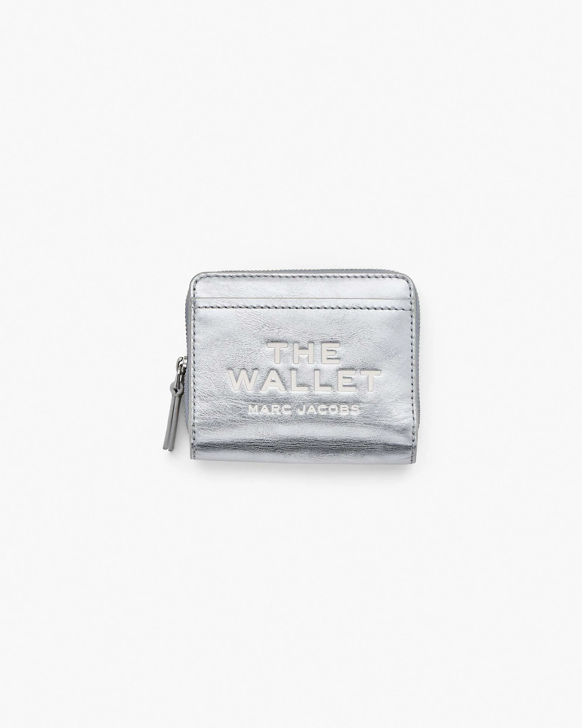 THE METALLIC LEATHER MINI COMPACT WALLET - 1