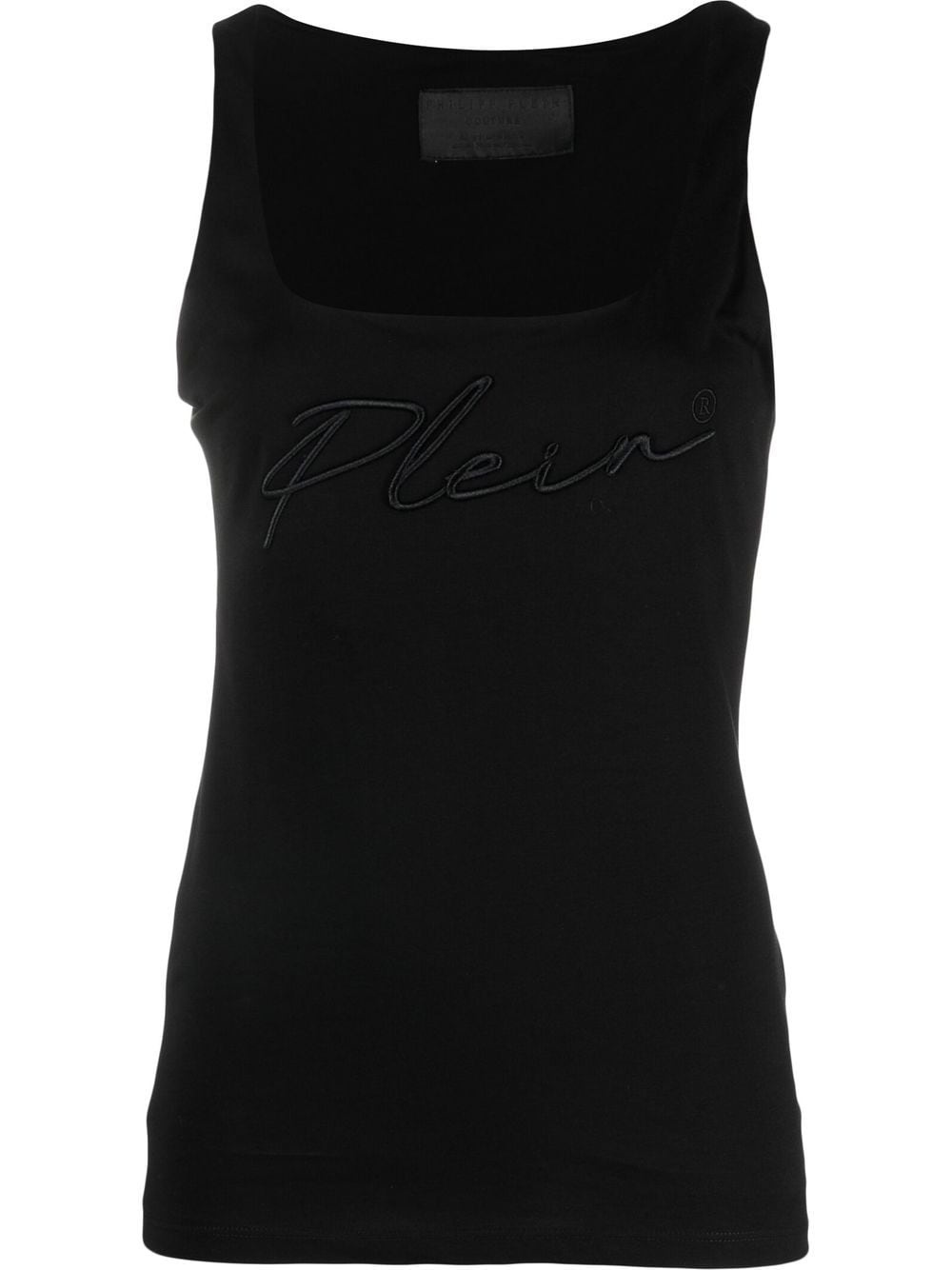 embroidered logo vest top - 1