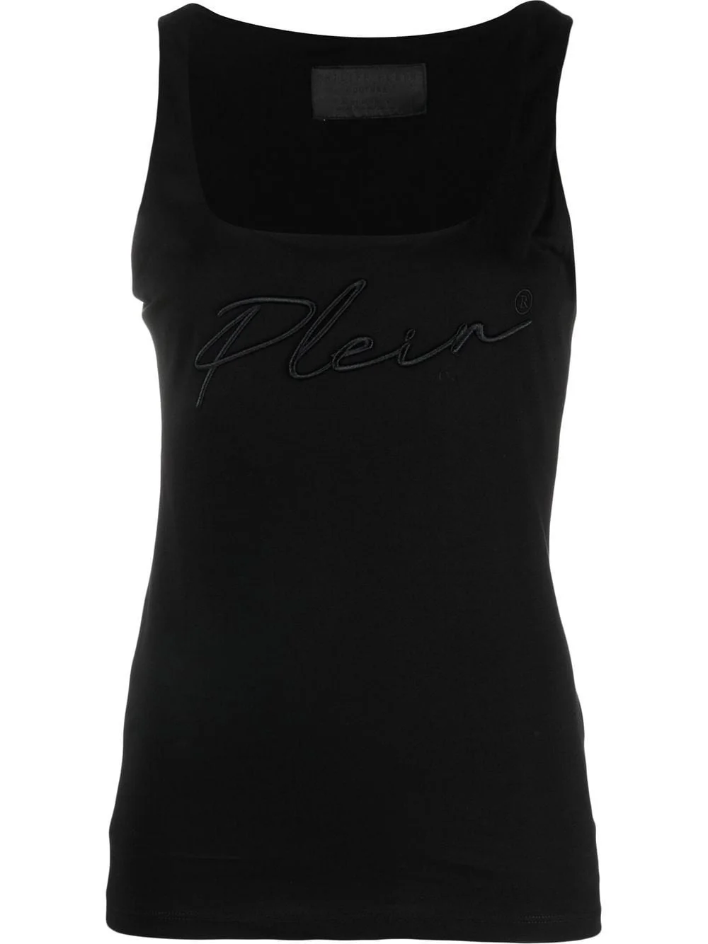 embroidered logo vest top - 1