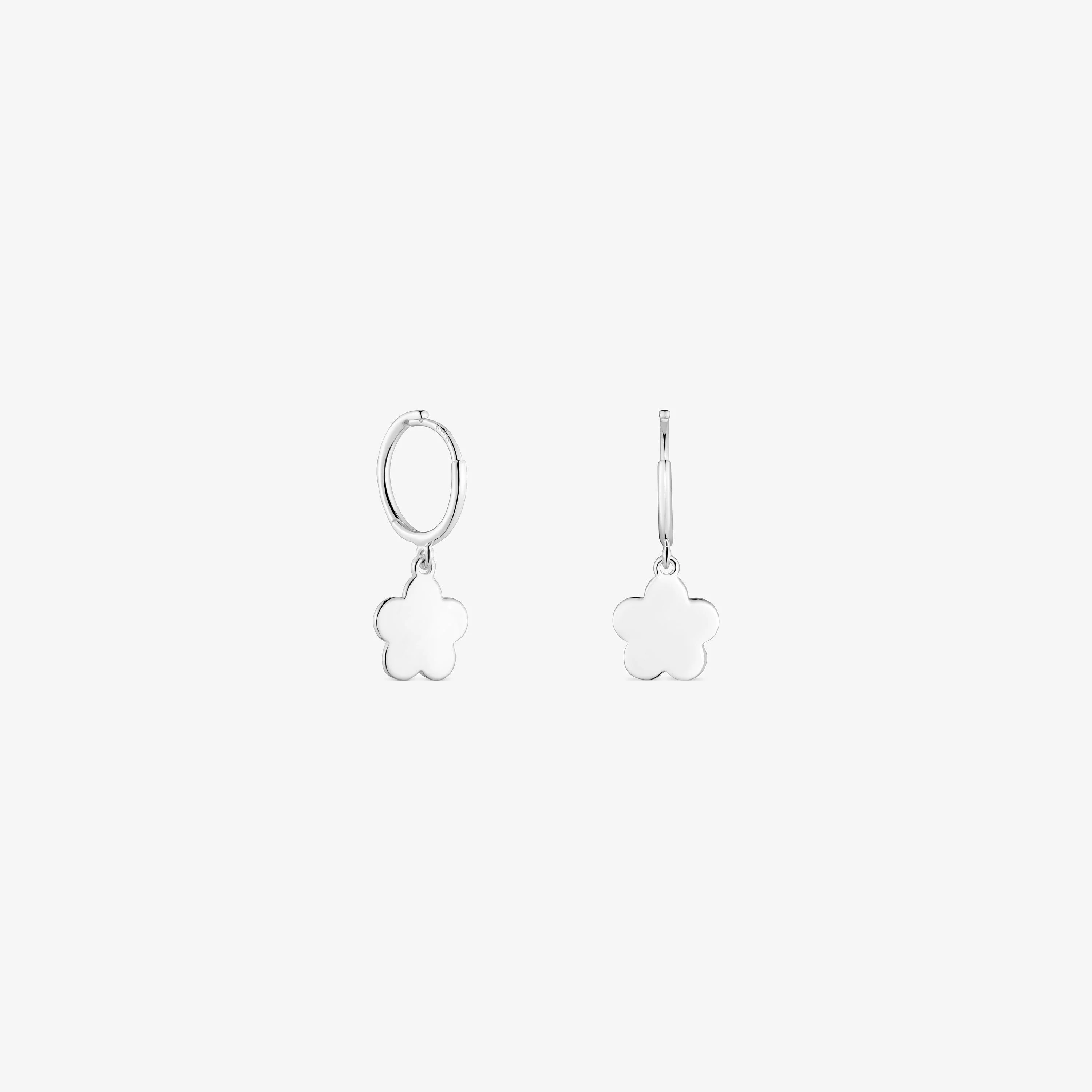 Silver Hoop earrings with flower motif TOUS Motifs - 1