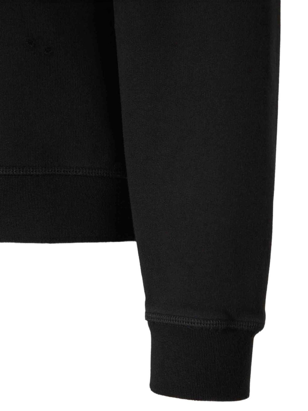 logo-print cotton hoodie - 3