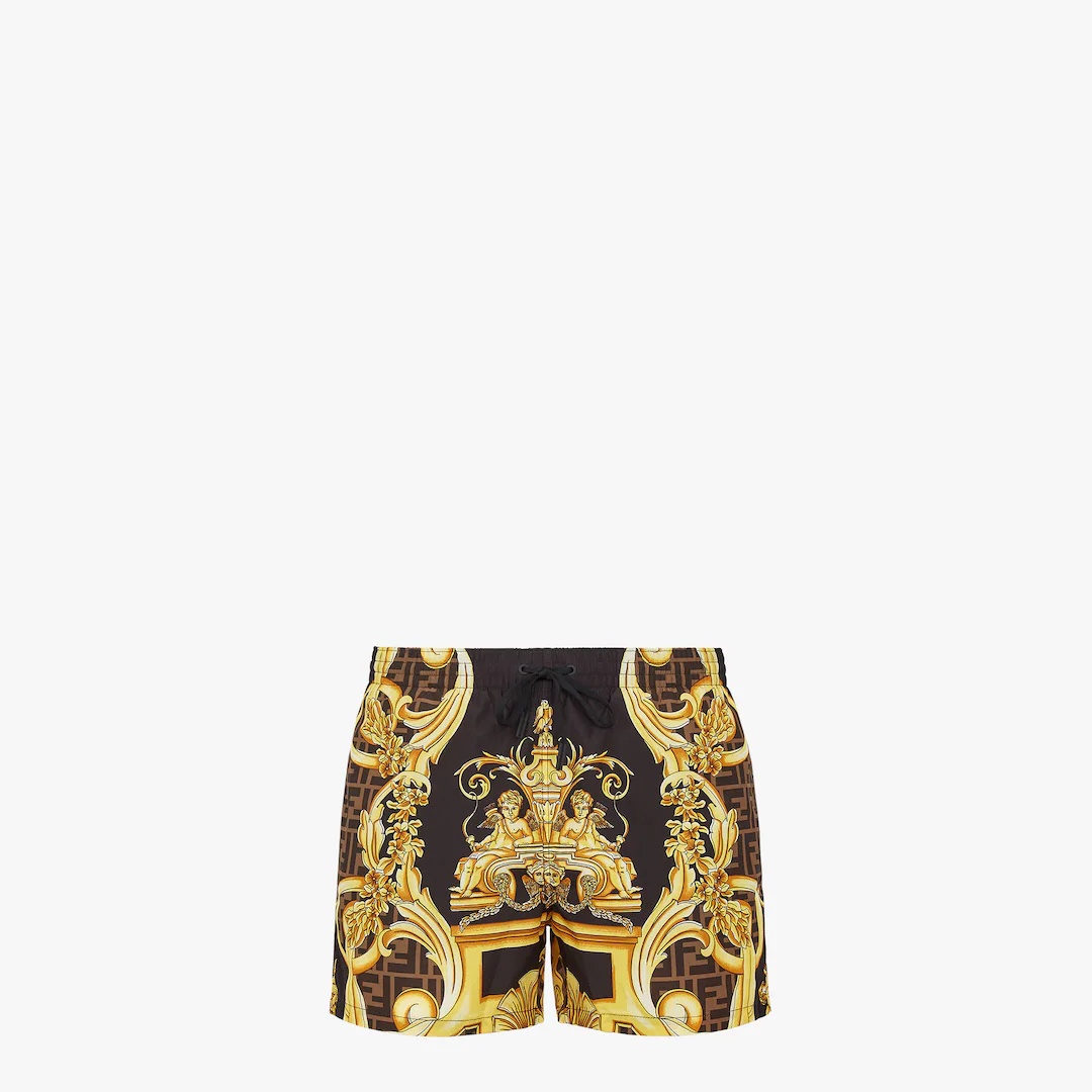 Fendace multicolor nylon shorts - 1